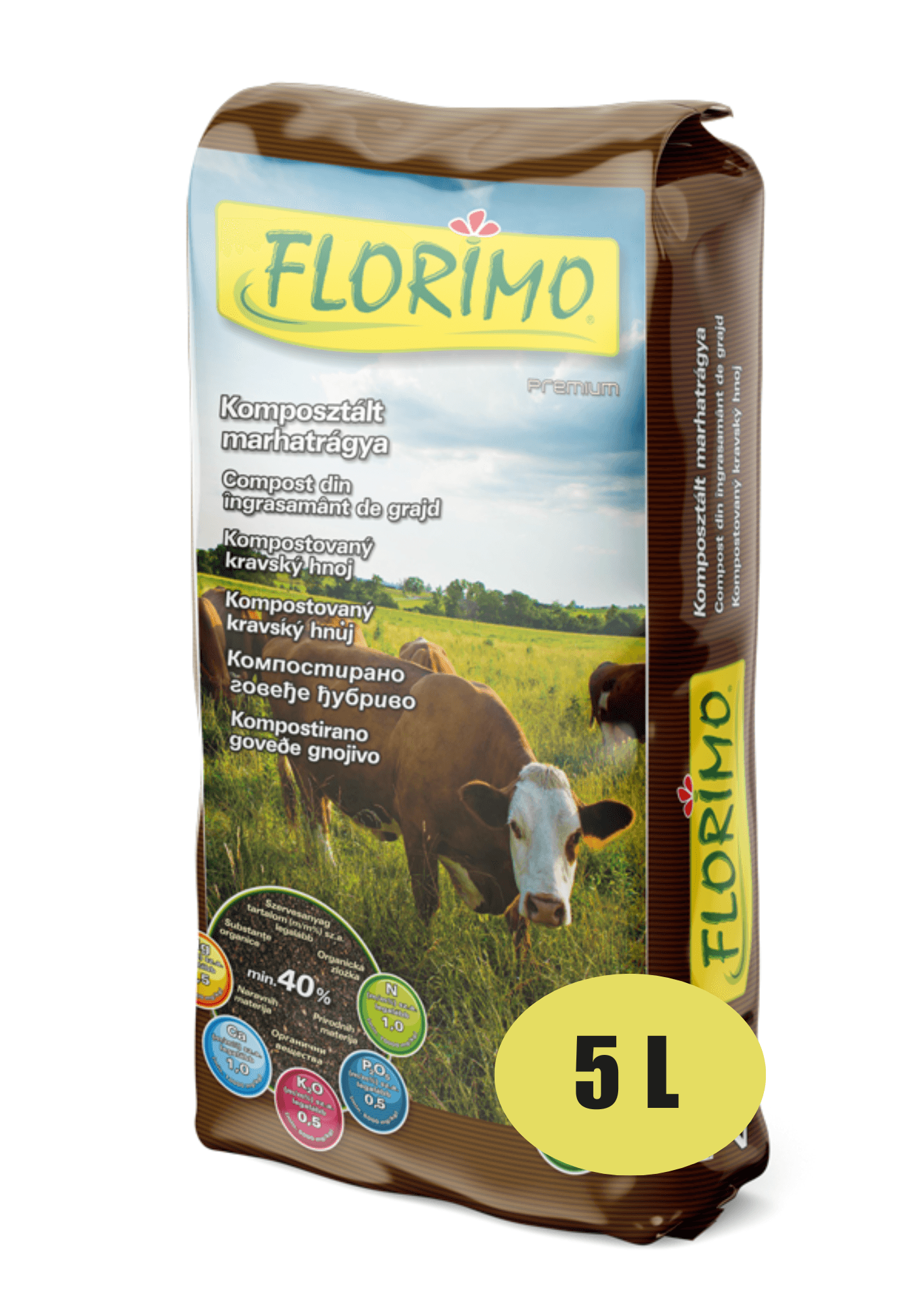 Florimo gunoi de grajd organic compostat 5 L