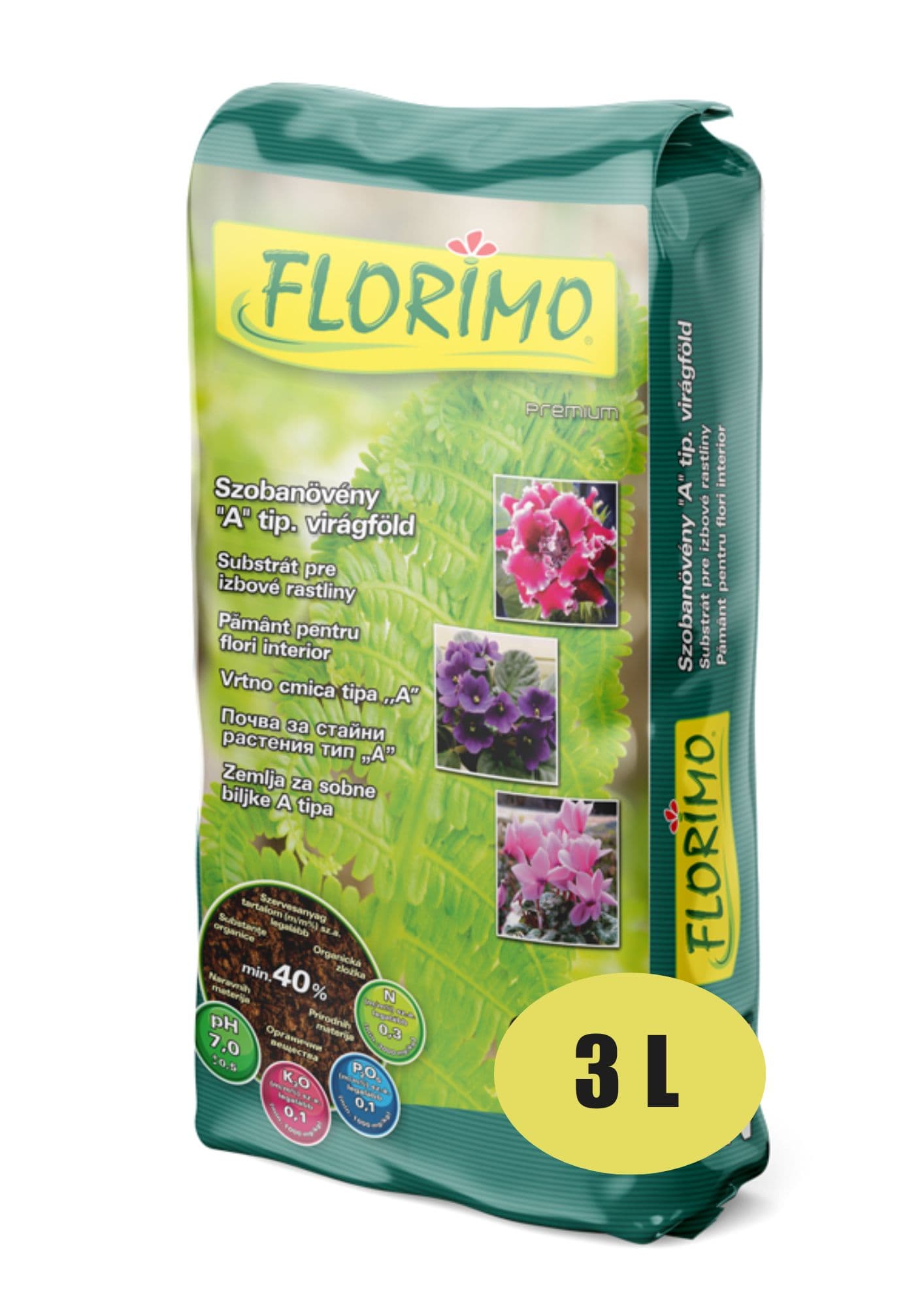 Turbă Florimo - PH Acid 3 L