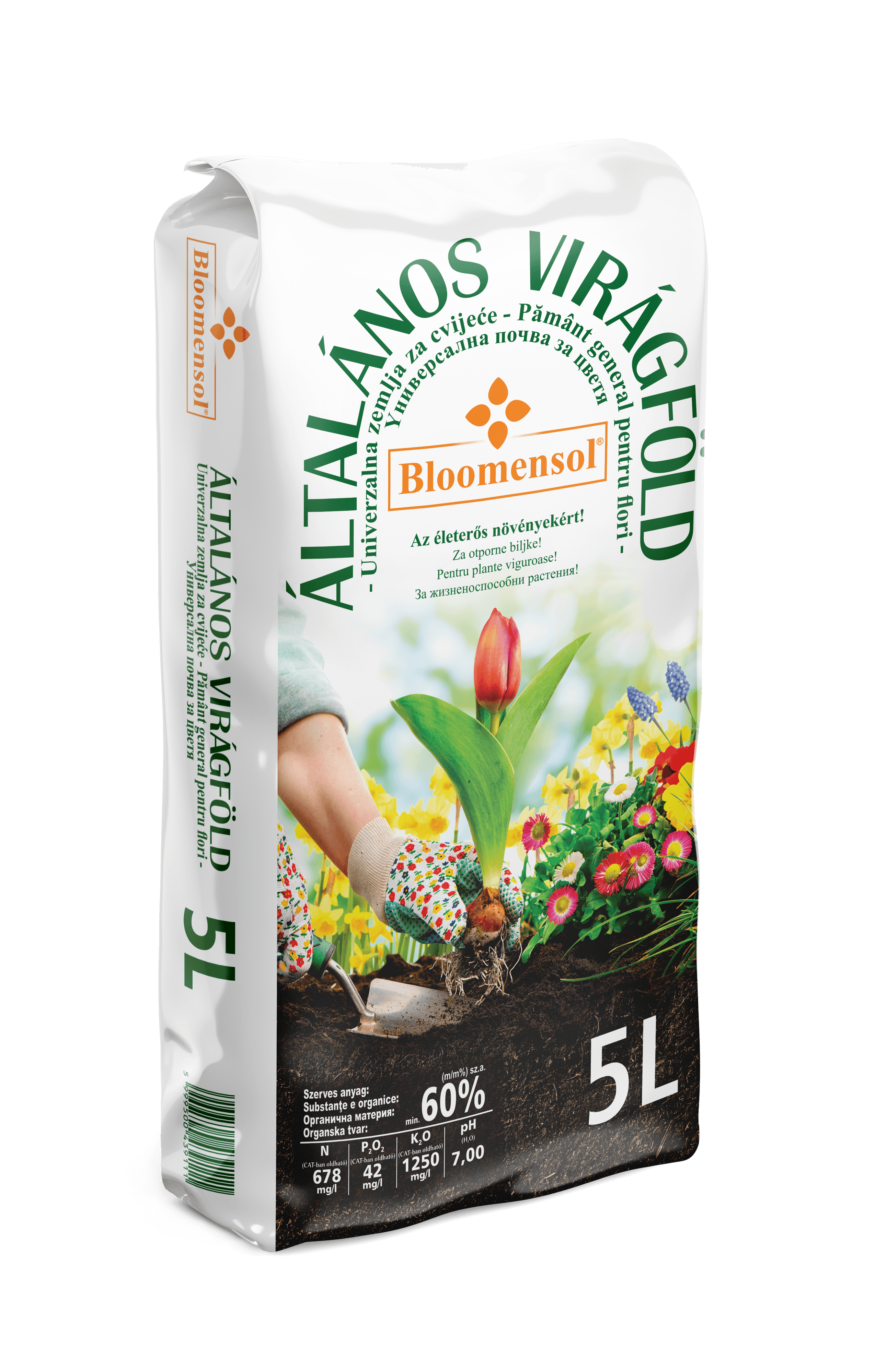 Turbă Bloomensol – Universal 5 L