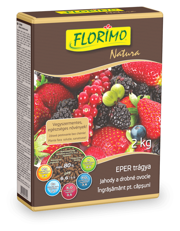 Florimo îngrășământ organic granule – Căpșuni și arbuști fructiferi 2 kg
