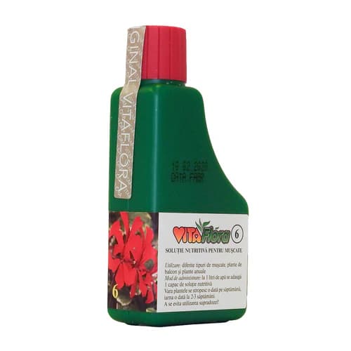 Vitaflora 6 — Mușcate și plante de balcon 100 ml