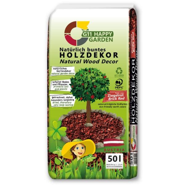 Decor lemn - Cărămiziu- 50 L