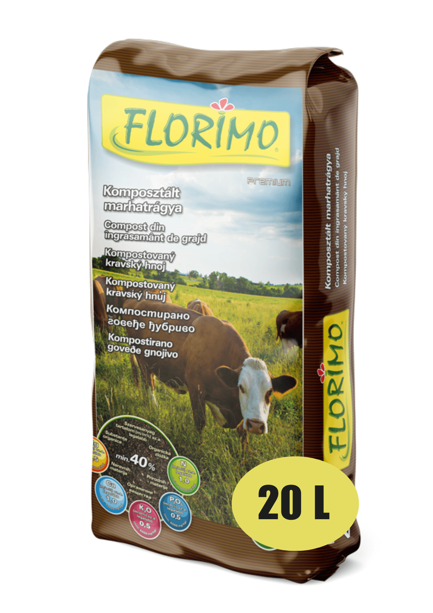 Florimo gunoi de grajd organic compostat 20 L