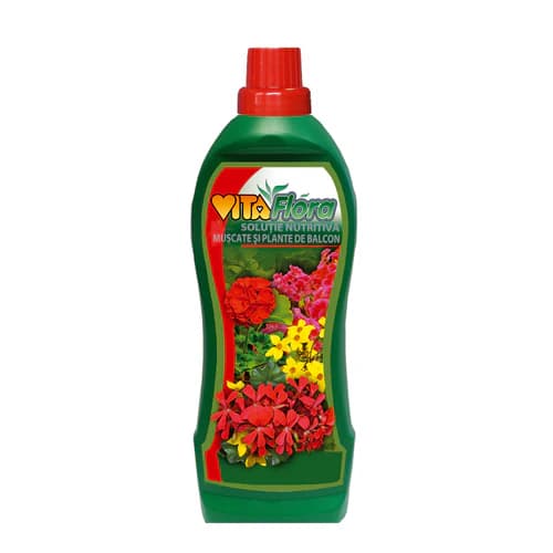 Vitaflora 6 — Mușcate și plante de balcon 1000 ml — imagine 1