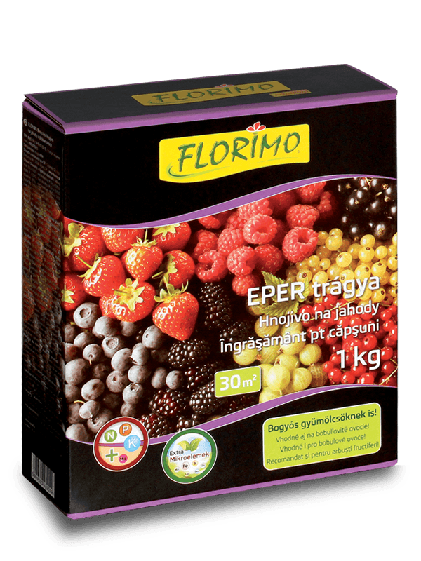 Florimo îngrășământ granule – Căpșuni și arbuști fructiferi 1 kg — imagine 1