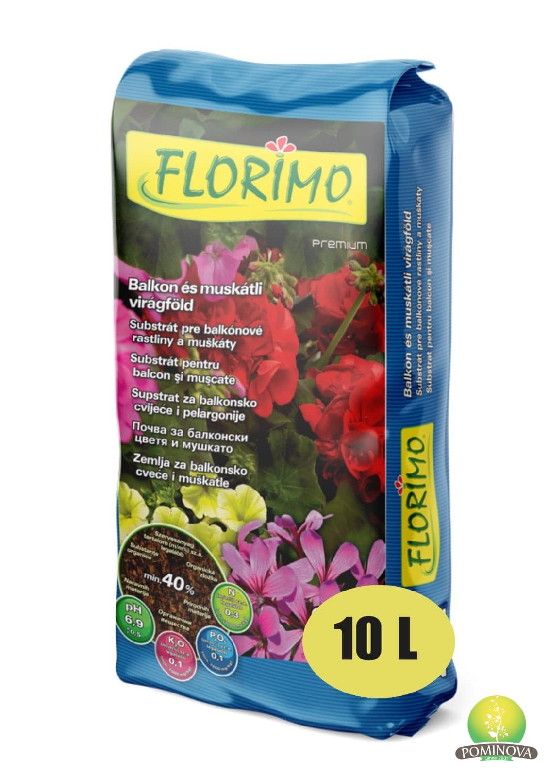 Turbă Florimo - Mușcate și plante de balcon